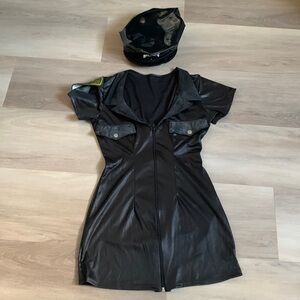 Black police women costume